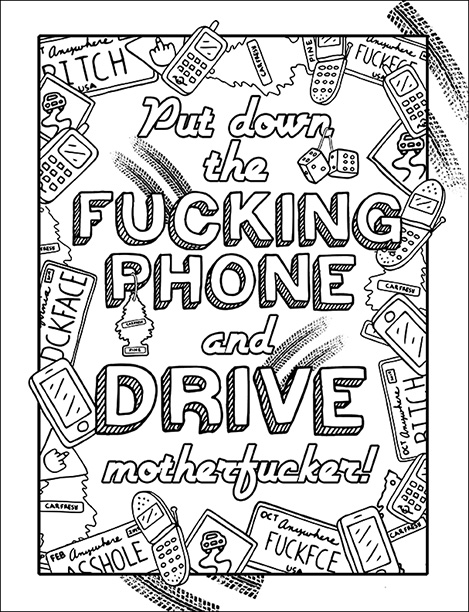 Free Swear Word Coloring Pages for Adults Only - Printable!