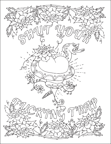 Free Swear Word Coloring Pages for Adults Only - Printable!