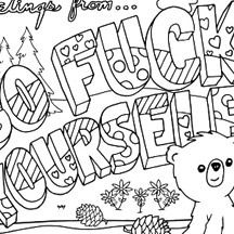 FREE Printable Coloring Pages for Adults with Swear Words!