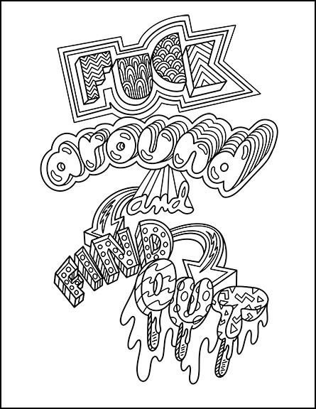 23 Dirty Coloring Book Pages ToshiGeddes